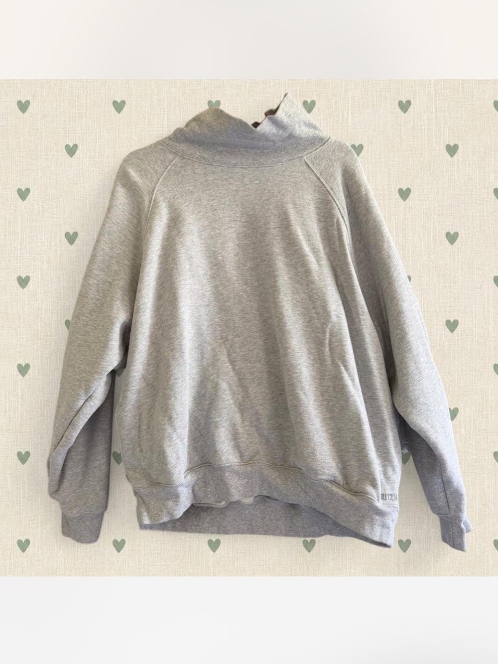 Aritzia Light Gray Mockneck Sweatshirt